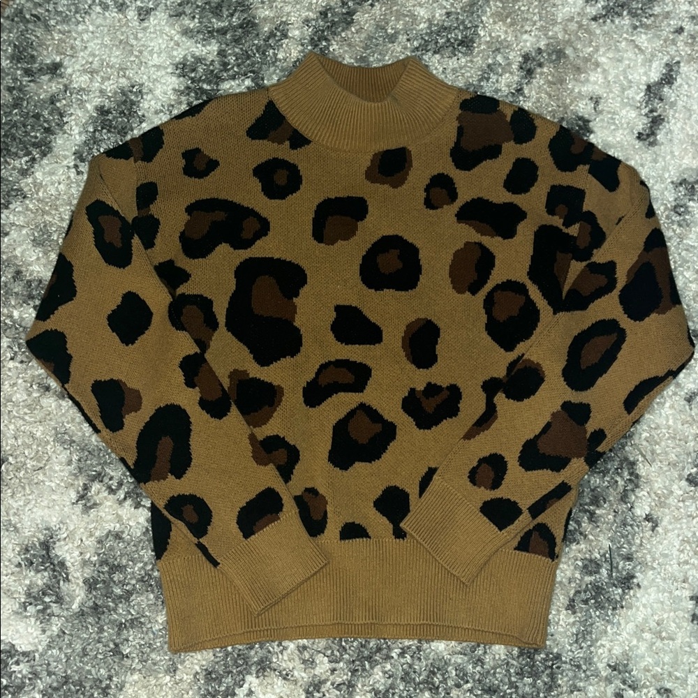 Who What Wear - Animal Print Sweater - Small - Picture 4 of 5